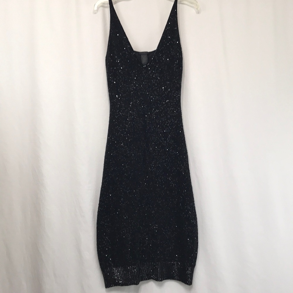 Donna Karan Black Label Sequin Dress Size M